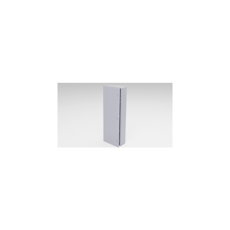 Gabinete para instalación de 4 Baterías , Fabricado en Lámina Galvanizada, Accesorios para poste (No incluidos)